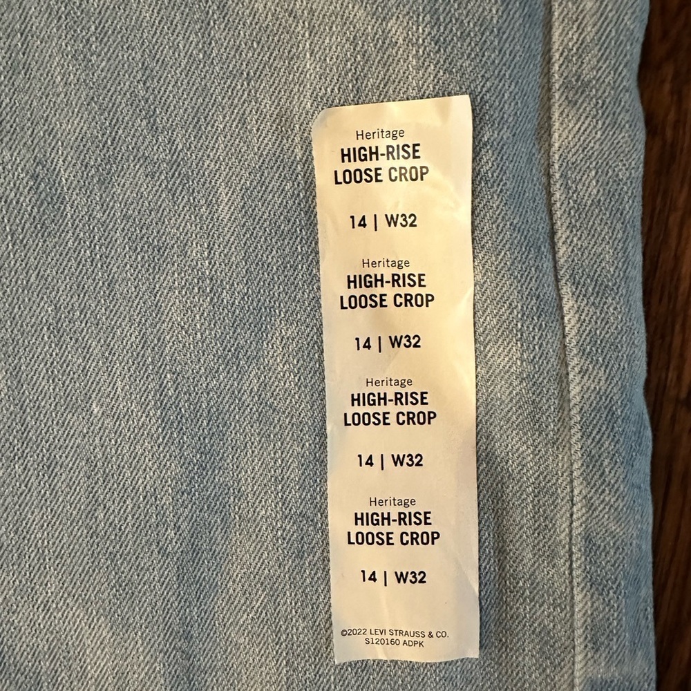 Levi's Blue Flare Wide Leg Denim - Picture 2 of 6